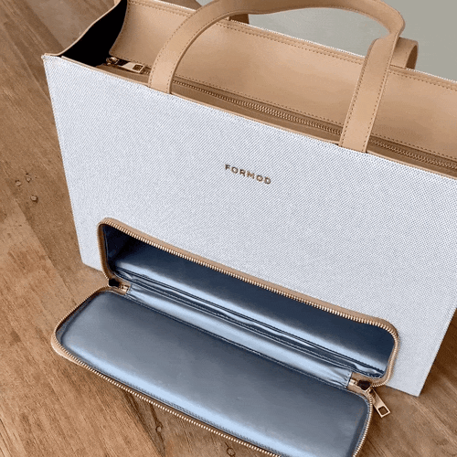 Canvas Shopper demonstration — insulated lower compartment