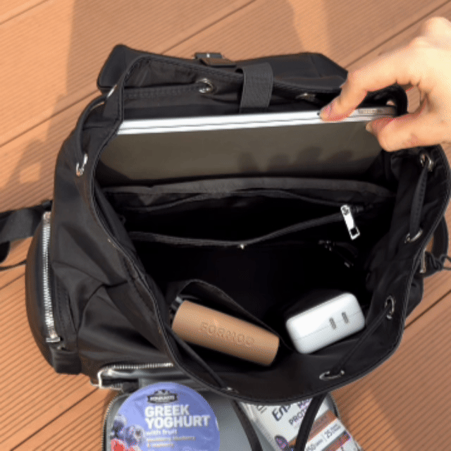 Interior zip pocket