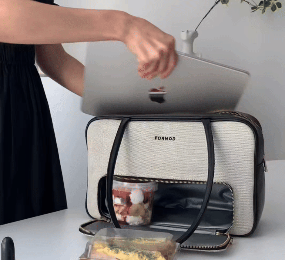 Canvas Boston Bag actual packing demonstration